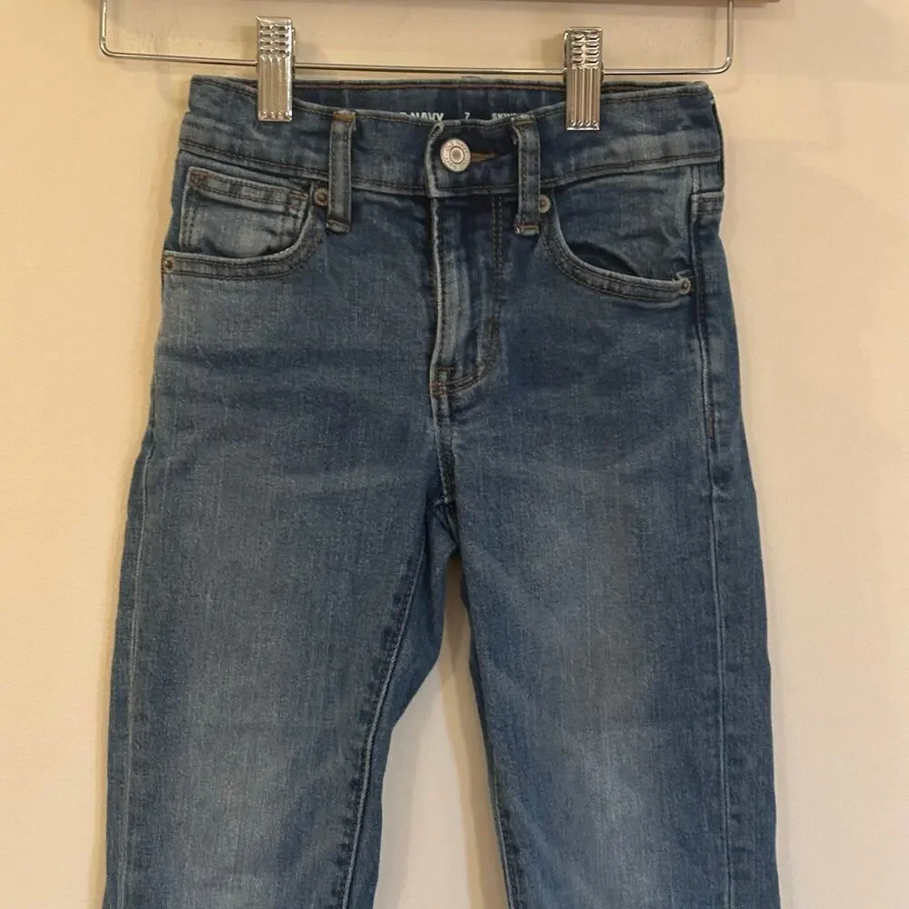 Old Navy Skinny Jeans sz 7 Slim Adjustable waist tabs